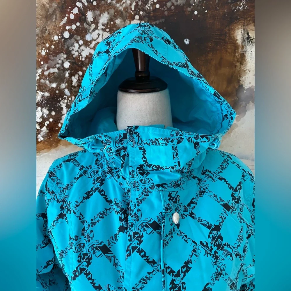 Burton snowboarding jacket black / teal size XS BNWOT - Picture 10 of 13